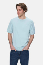 UCLA Tricou cu decolteu la baza gatului, imprimeu cu logo, regular fit, SKYWAY, FARED