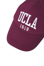 UCLA Sapca Unisex, ajustabila si imprimeu cu logo, Rosu inchis, BALLARD