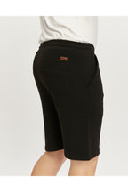 RWB, Pantaloni scurti cu snur si elastic in talie, buzunare laterale, regular fit, OTTOSORT-SS24, Negru