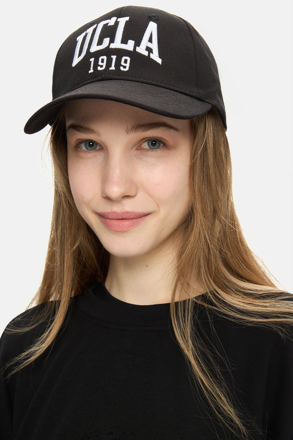 UCLA Sapca Unisex, ajustabila si imprimeu cu logo, Negru, BALLARD