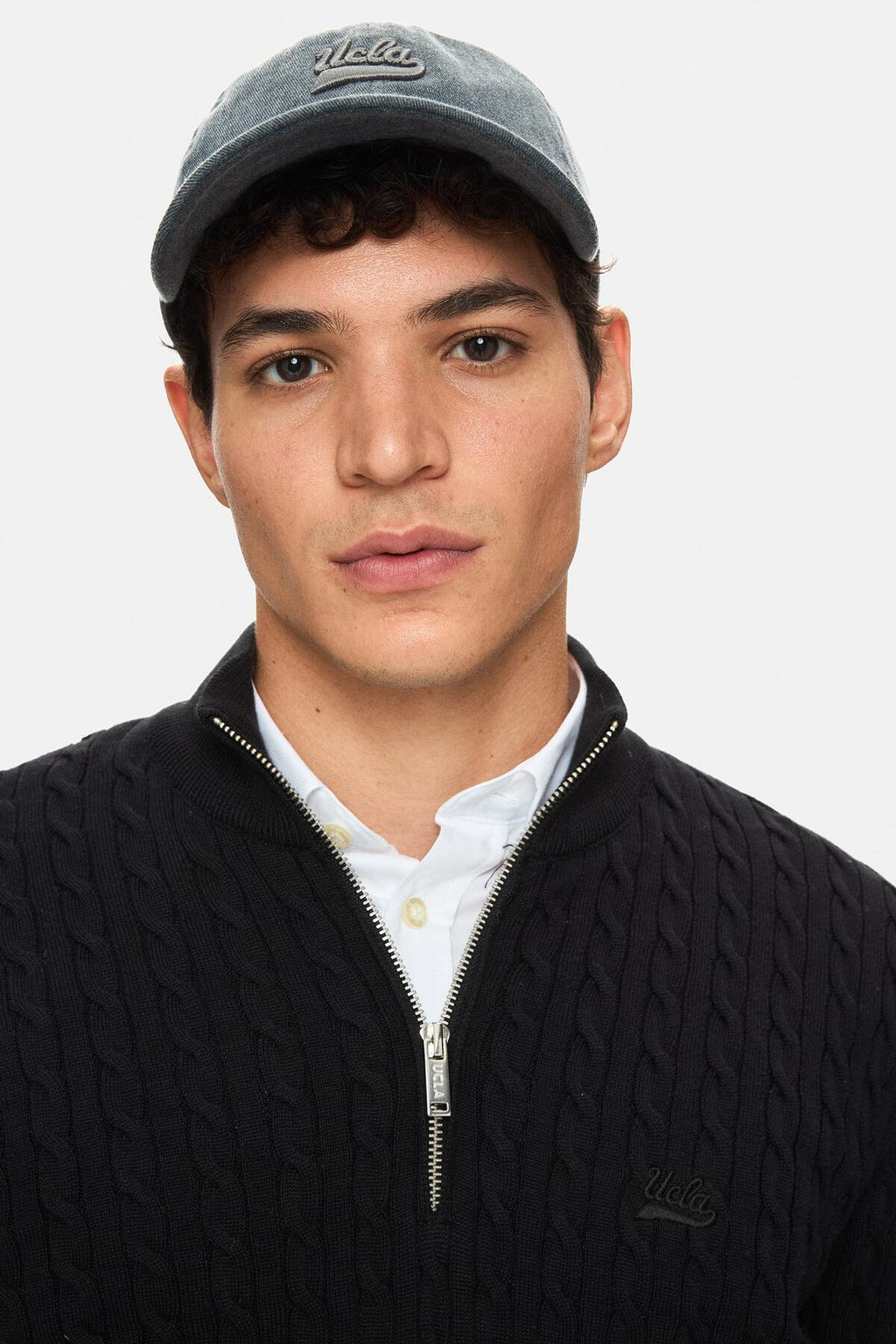 UCLA Sapca Unisex, ajustabila si imprimeu cu logo, Gri, FORTUNO