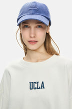UCLA Sapca Unisex, ajustabila si imprimeu cu logo, Mov, FORTUNO