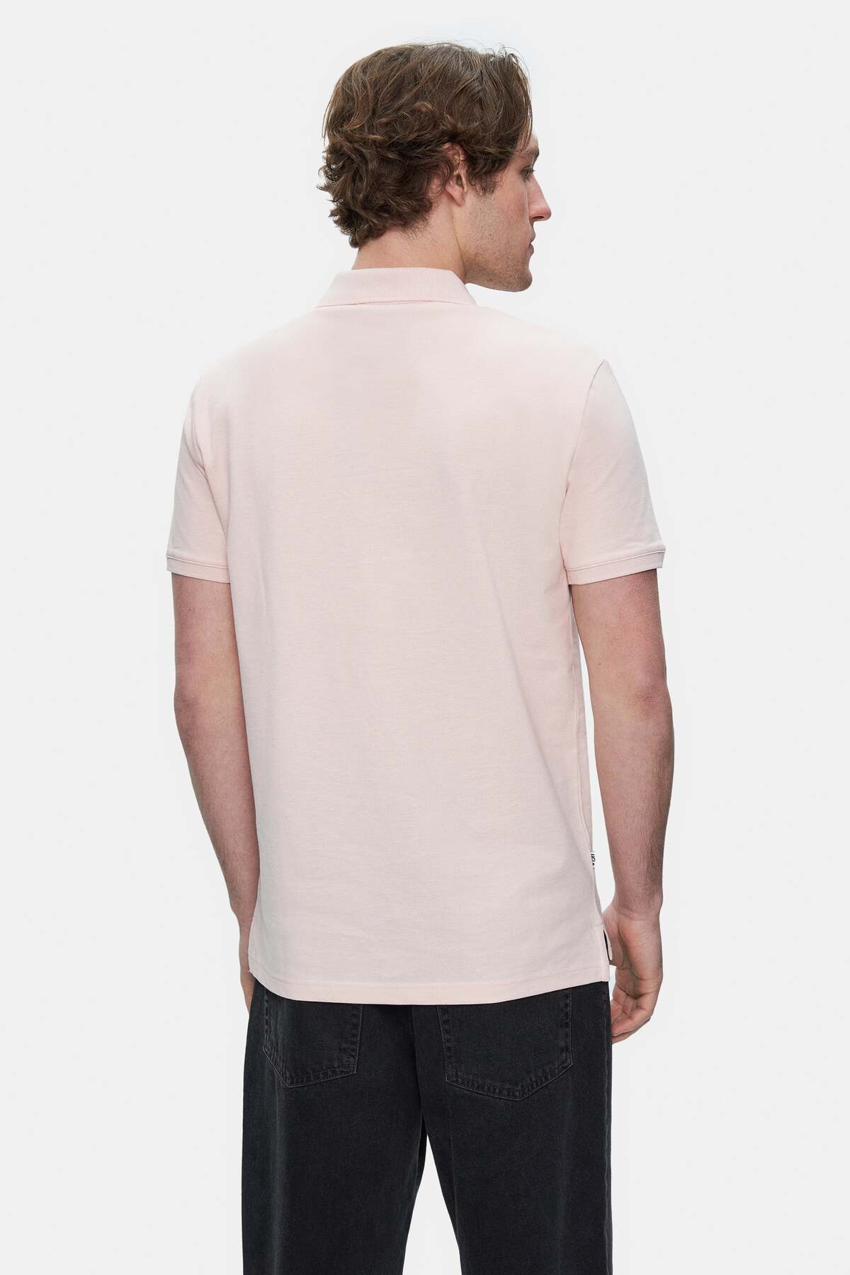 UCLA Tricou cu decolteu la baza gatului, imprimeu cu logo, regular fit, Roz, QUINTON