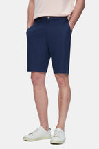 UCLA Pantaloni scurti cu snur si banda elastica in talie, buzunare laterale si imprimeu cu logo discret, Bleumarin, PALISADES