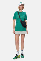 UCLA Tricou cu decolteu la baza gatului, imprimeu cu logo, regular fit, Verde, CULVER