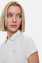 UCLA Rochie cu guler, regular fit, Alb, MADEIRA