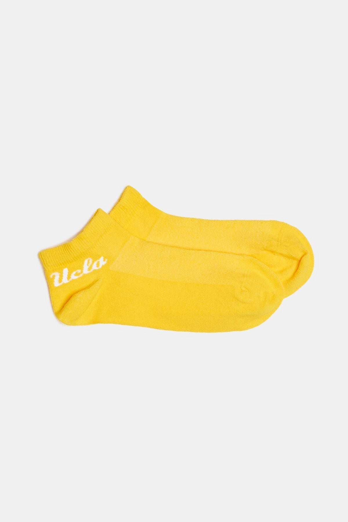UCLA Set doua perechi de sosete din bumbac, unisex,  Galben, ADELITA 2'Lİ