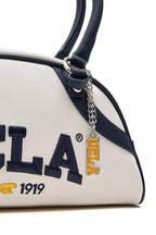 UCLA Geanta de dama cross-body, cu logo brodat si fermoar,  Bleumarin, FRANCES