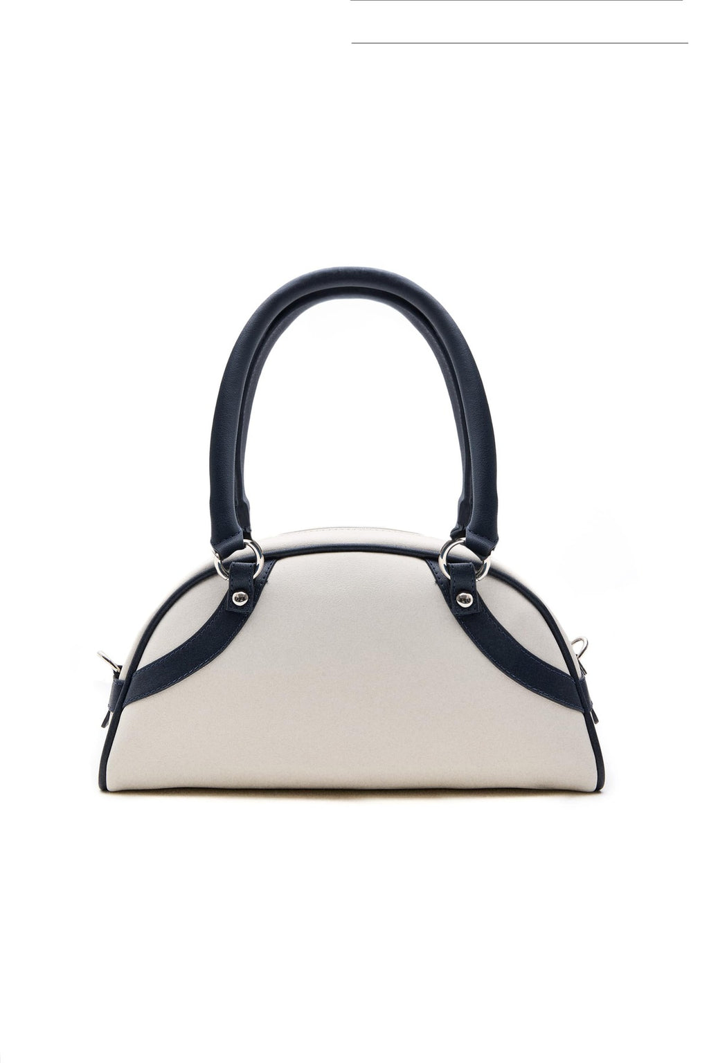 UCLA Geanta de dama cross-body, cu logo brodat si fermoar,  Bleumarin, FRANCES