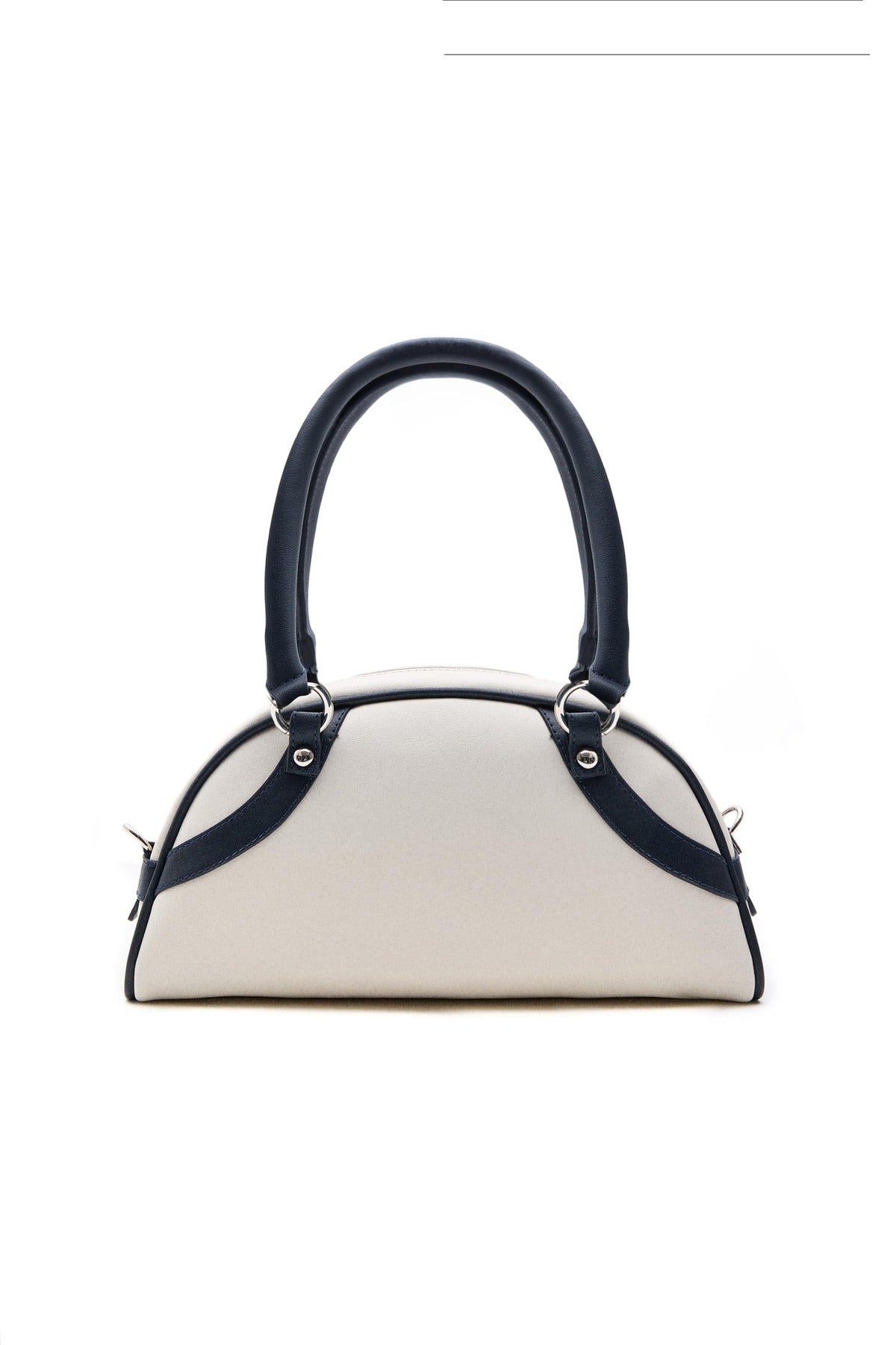 UCLA Geanta de dama cross-body, cu logo brodat si fermoar,  Bleumarin, FRANCES