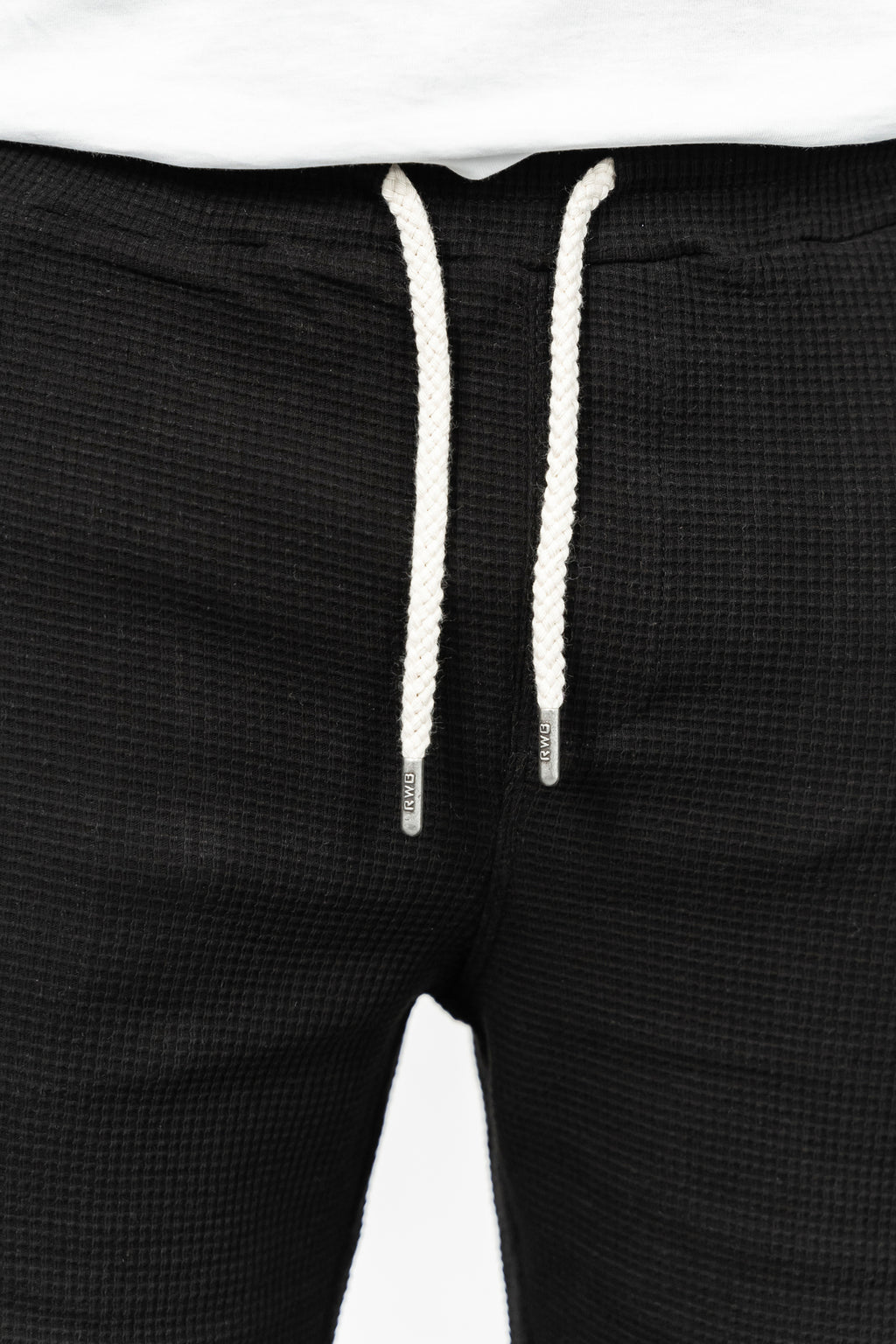 RWB, Pantaloni scurti cu snur si elastic in talie, buzunare laterale, regular fit, ROZE, Negru