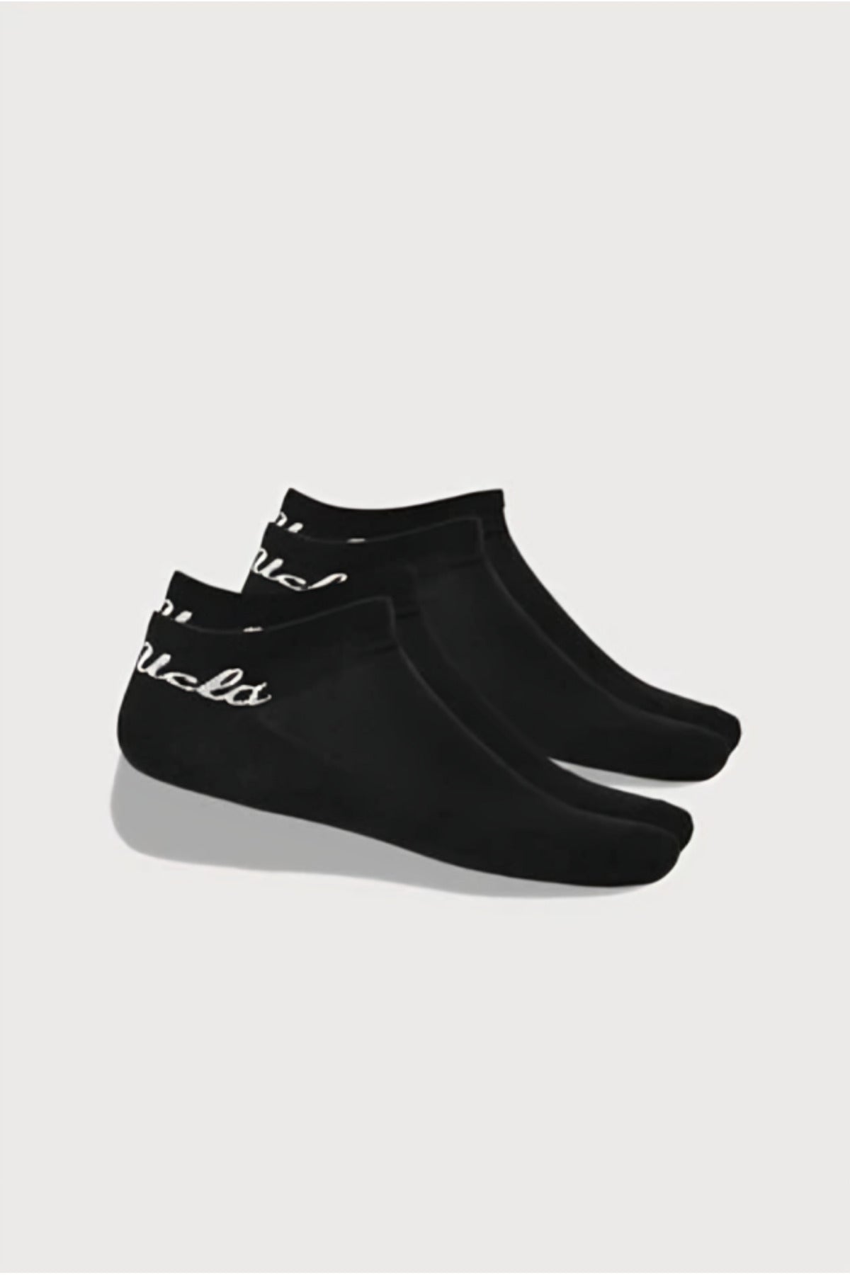 UCLA Set doua perechi de sosete din bumbac, unisex,  Negru, ADELITA