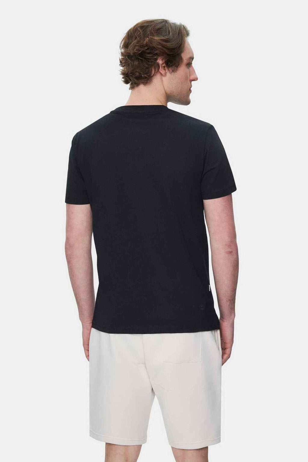 UCLA Tricou cu decolteu la baza gatului, imprimeu cu logo, regular fit, Negru, CULVER
