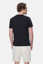 UCLA Tricou cu decolteu la baza gatului, imprimeu cu logo, regular fit, Negru, CULVER
