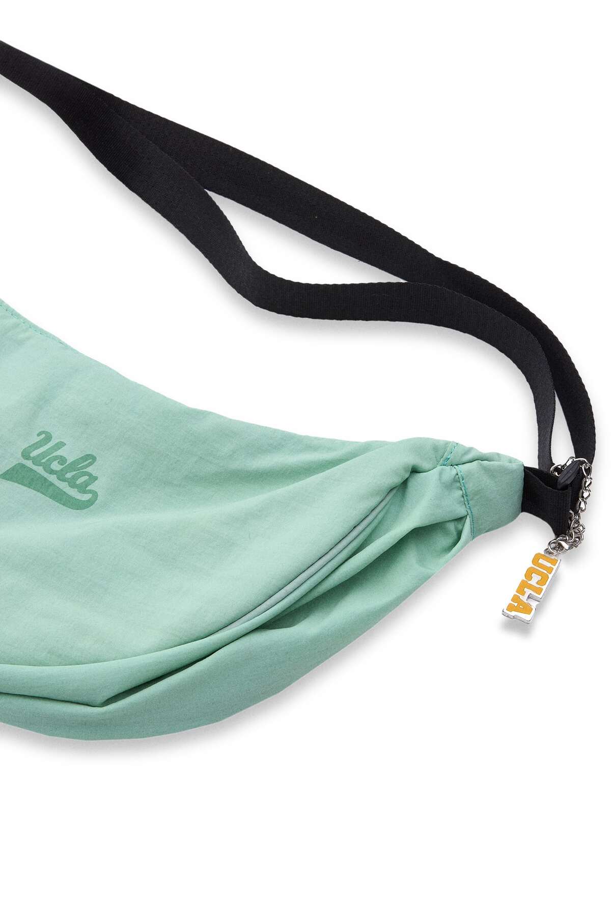 UCLA Geanta de dama tip borseta, cu logo si fermoar, Verde, KNOX