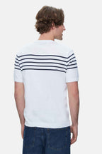 UCLA Tricou cu decolteu la baza gatului, imprimeu cu logo, regular fit, Alb, KENDRICK
