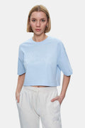 UCLA Tricou cu decolteu la baza gatului, imprimeu cu logo, regular fit, SKYWAY, HELENA