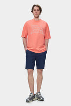 UCLA Tricou cu decolteu la baza gatului, imprimeu cu logo, regular fit, Roz deschis, WEBSTER