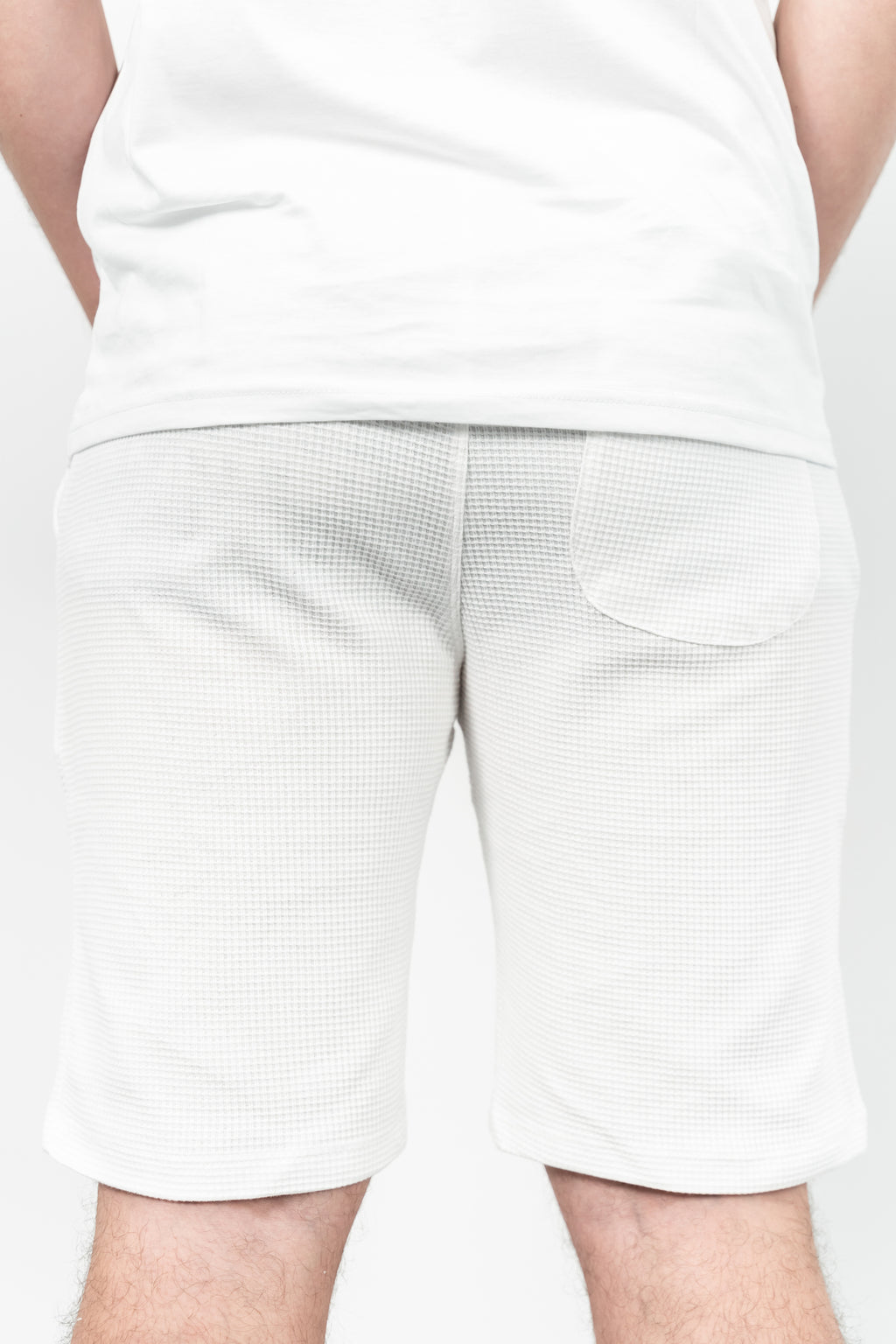 RWB, Pantaloni scurti cu snur si elastic in talie, buzunare laterale, regular fit, ROZE, Alb