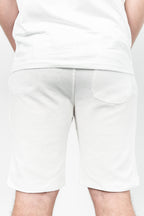 RWB, Pantaloni scurti cu snur si elastic in talie, buzunare laterale, regular fit, ROZE, Alb