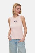 UCLA Tricou cu decolteu la baza gatului, imprimeu cu logo, regular fit, Roz, SALINAS