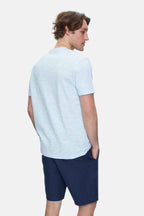 UCLA Tricou cu decolteu la baza gatului, imprimeu cu logo, regular fit, SKYWAY, CALEB