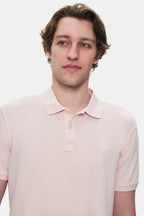 UCLA Tricou cu decolteu la baza gatului, imprimeu cu logo, regular fit, Roz, LAKES