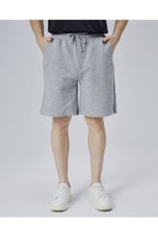 Starter, Pantaloni scurti cu elastic si snur in talie, buzunare laterale, logo discret, regular fit, ASHER, Gri