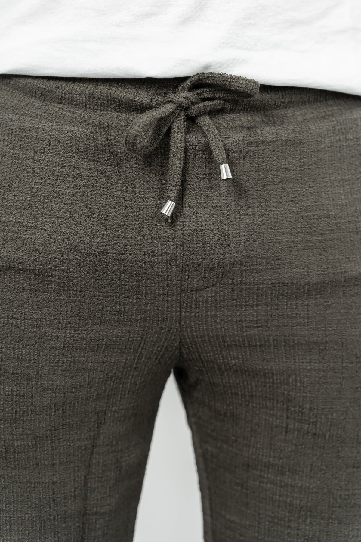 RWB, Pantaloni scurti cu snur si elastic in talie, buzunare laterale, regular fit, RICARD, Kaki