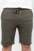 RWB, Pantaloni scurti cu snur si elastic in talie, buzunare laterale, regular fit, RICARD, Kaki