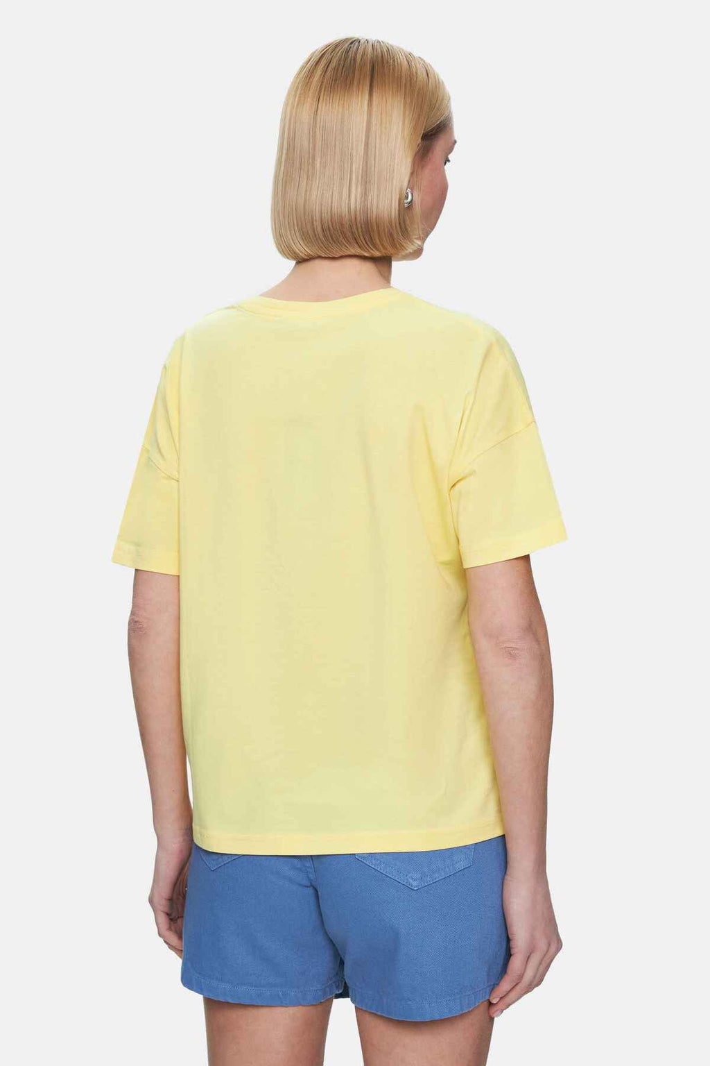 UCLA Tricou cu decolteu la baza gatului, imprimeu cu logo, regular fit, RAYFLOWER, AVALON