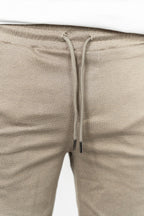 RWB, Pantaloni scurti cu snur si elastic in talie, buzunare laterale, regular fit, RICO, Bej
