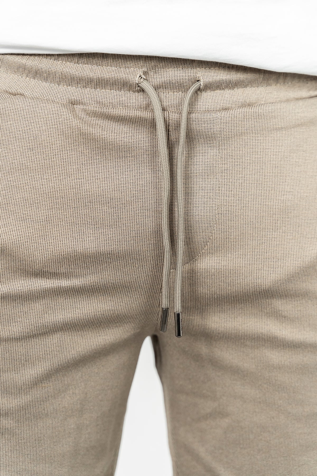 RWB, Pantaloni scurti cu snur si elastic in talie, buzunare laterale, regular fit, RICO, Bej