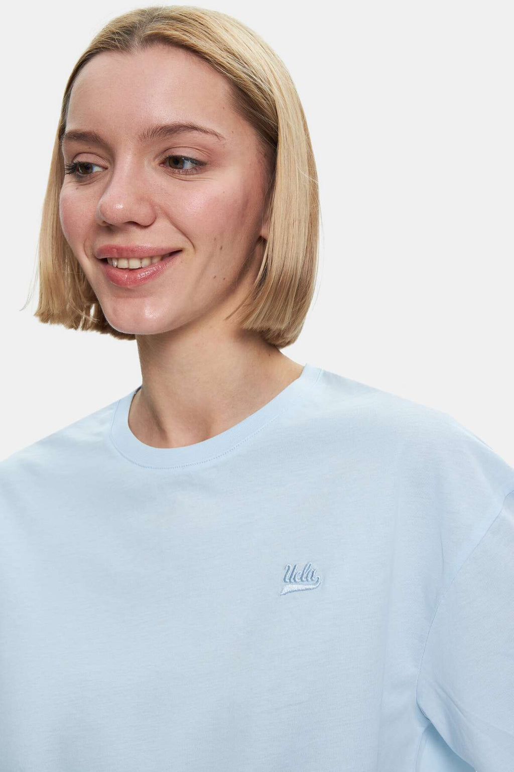 UCLA Tricou cu decolteu la baza gatului, imprimeu cu logo, regular fit, SKYWAY, INDIANA