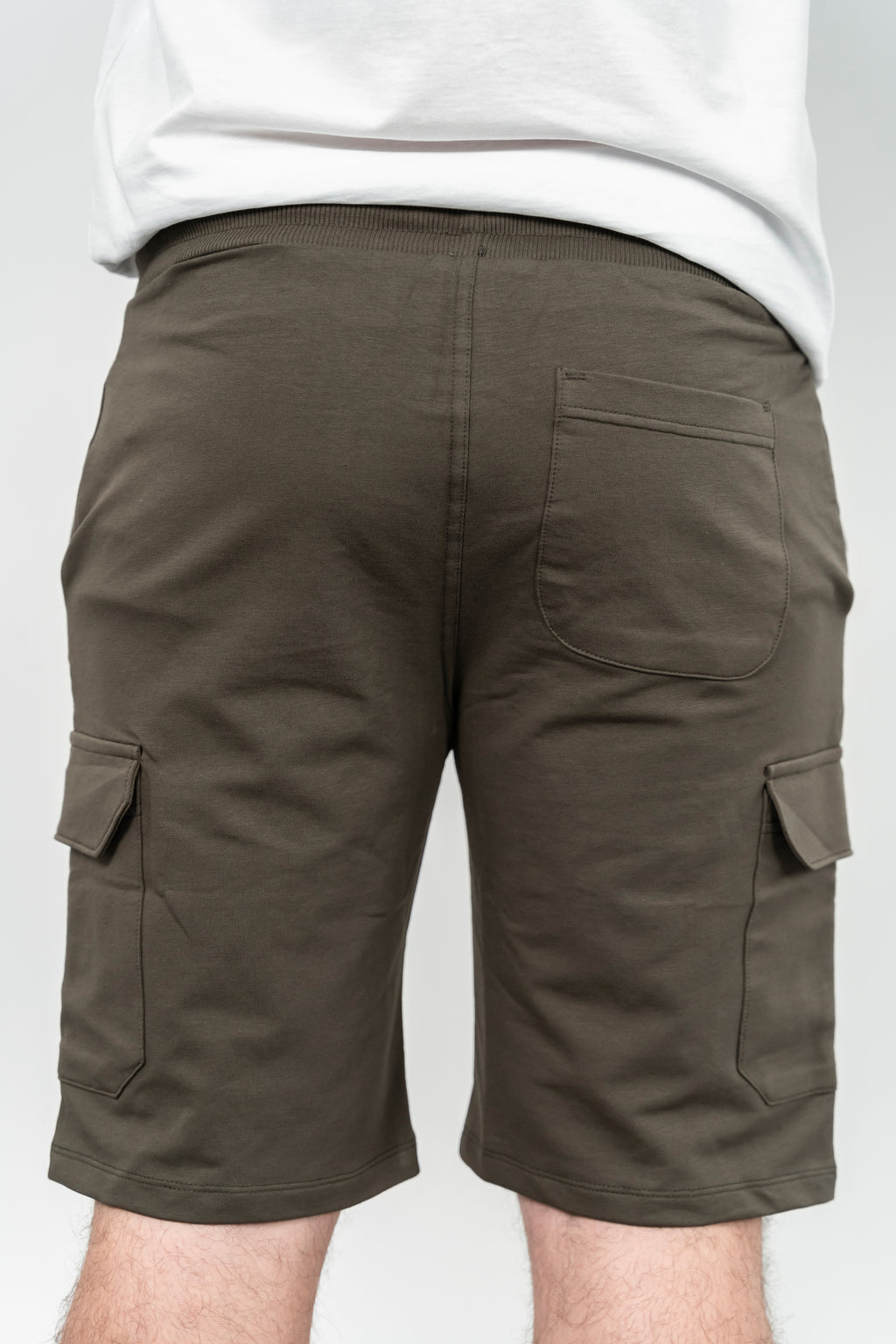 RWB, Pantaloni scurti cu snur si elastic in talie, buzunare laterale, regular fit, RIO, Kaki