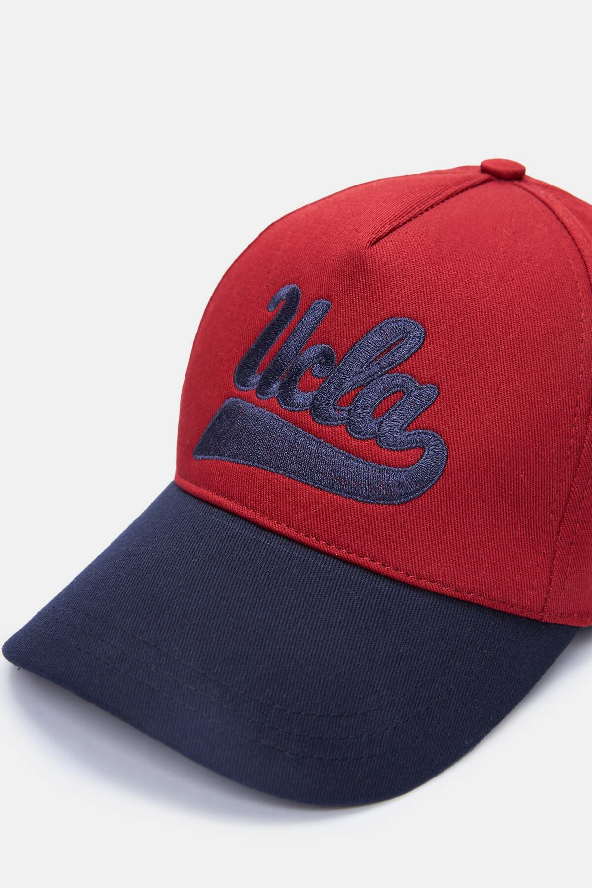 UCLA Sapca Unisex, ajustabila si imprimeu cu logo, Rosu inchis, MAYER