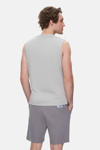 UCLA Tricou cu decolteu la baza gatului, imprimeu cu logo, regular fit, Gri, BODHI