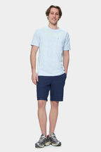 UCLA Tricou cu decolteu la baza gatului, imprimeu cu logo, regular fit, SKYWAY, CALEB