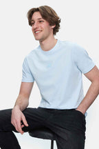 UCLA Tricou cu decolteu la baza gatului, imprimeu cu logo, regular fit, SKYWAY, FABIO