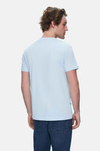 UCLA Tricou cu decolteu la baza gatului, imprimeu cu logo, regular fit, SKYWAY, HARPER