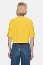 UCLA Tricou cu decolteu la baza gatului, imprimeu cu logo, regular fit, Galben, INDIANA