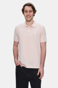UCLA Tricou cu decolteu la baza gatului, imprimeu cu logo, regular fit, Roz, LAKES
