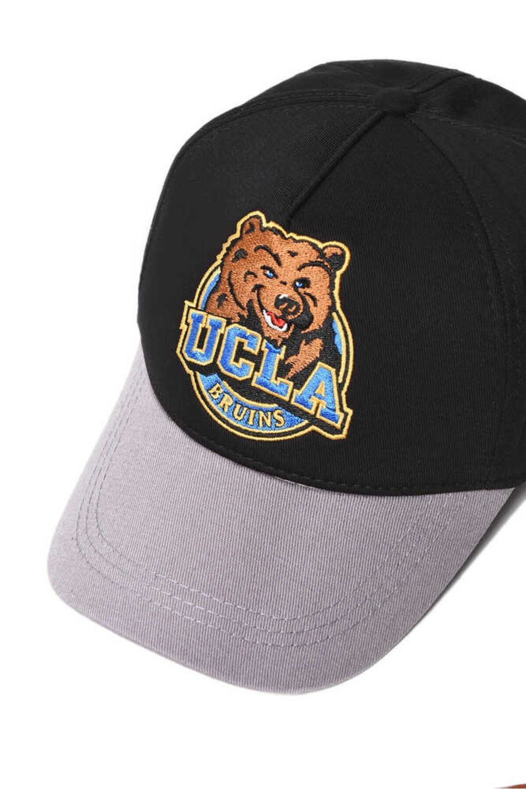 UCLA Sapca Unisex, ajustabila si imprimeu cu logo, Negru, HUNTIN
