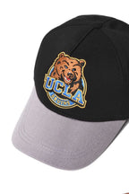 UCLA Sapca Unisex, ajustabila si imprimeu cu logo, Negru, HUNTIN
