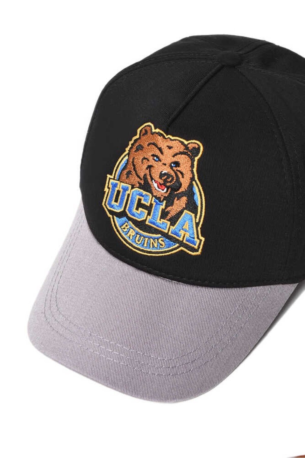 UCLA Sapca Unisex, ajustabila si imprimeu cu logo, Negru, HUNTIN