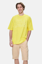 UCLA Tricou cu decolteu la baza gatului, imprimeu cu logo, regular fit, RAYFLOWER, WEBSTER