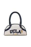 UCLA Geanta de dama cross-body, cu logo brodat si fermoar,  Bleumarin, FRANCES