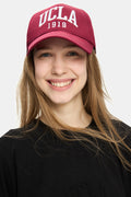 UCLA Sapca Unisex, ajustabila si imprimeu cu logo, Rosu inchis, BALLARD