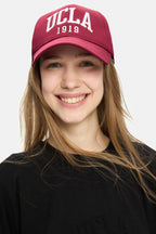 UCLA Sapca Unisex, ajustabila si imprimeu cu logo, Rosu inchis, BALLARD