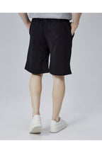 Starter, Pantaloni scurti cu elastic si snur in talie, buzunare laterale, logo discret, regular fit, ASHER, Negru
